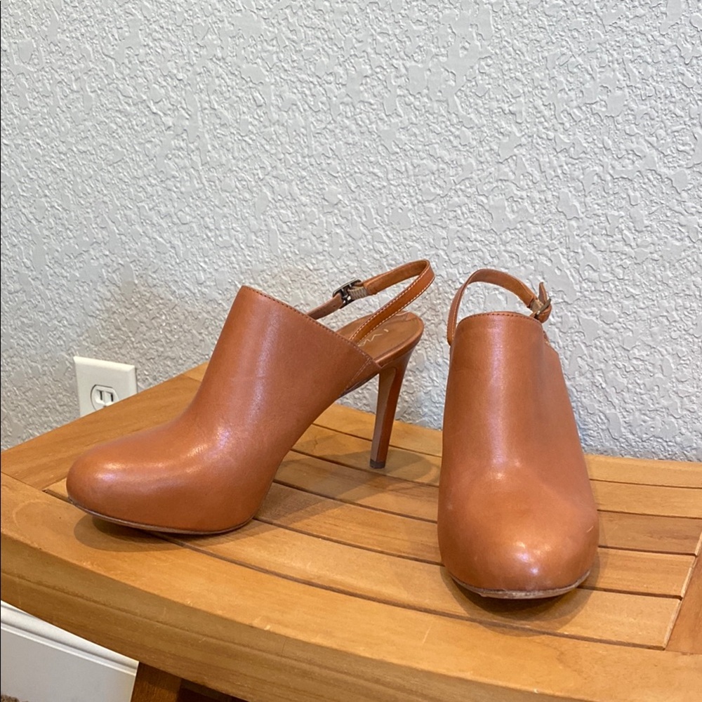 EUC VIA SPIGA Mules with Slingback Design and High Heel sz 8.5/EU40
